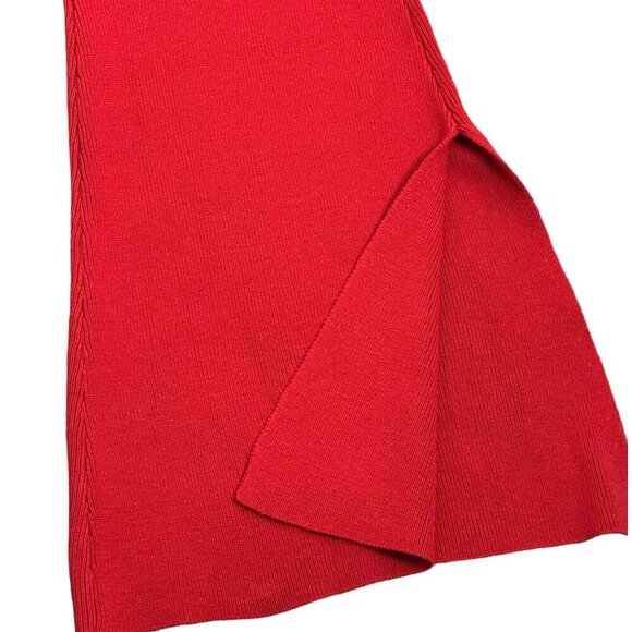 NBD | Revolve NWT $208 Zuri Knit Pants with Ankle Slits in Red Women's Size Sm - Picture 8 of 12